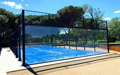 Customized Glass Panorama Padelbanen Installation China Paddle Baan