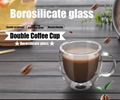 High Borosilicate Double Wall Glass Coffee Cups Glass Tea Mugs