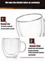 High Borosilicate Double Wall Glass Coffee Cups Glass Tea Mugs