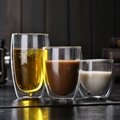 2019 amazon hot sale cute bear double wall glass cup coffee milk cup 2