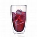 80 ml 250 ml 350 ml 450 ml 650 ml Double wall borosilicate crystal rose shape ca 4