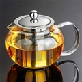 Ball Shaped Glass Teapot