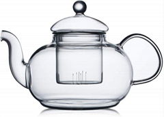 Round Glass Teapot