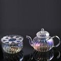 Shining Effect Glass Teapot 2