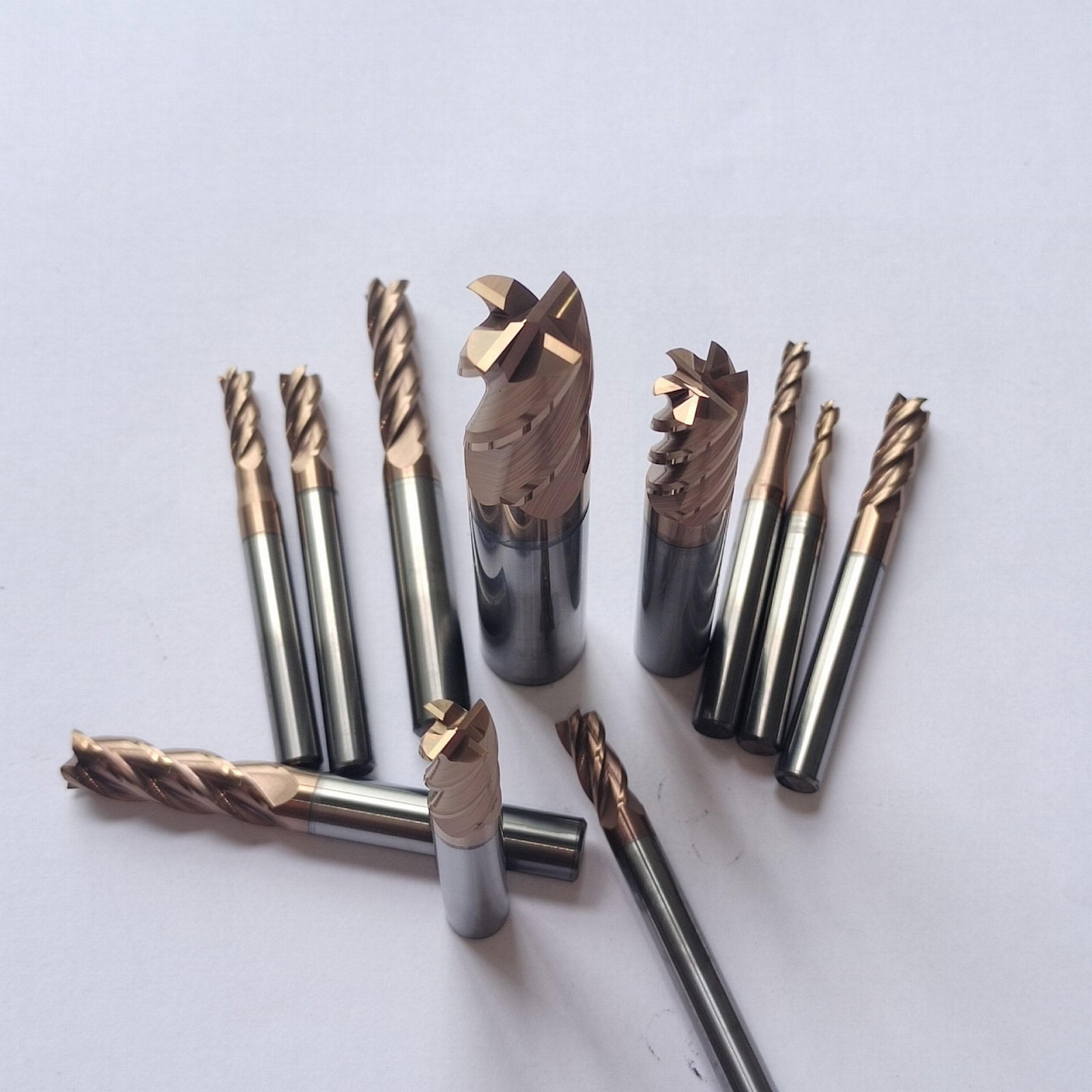 8 Flute Solid Tungsten Carbide Endmills for Metal Cutting 2