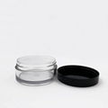 Empty plastic acrylic glass cream jar packaging containers holders with cover li 4