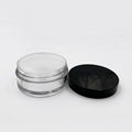 Empty plastic acrylic glass cream jar packaging containers holders with cover li 5