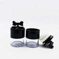 empty plastic loose powder palette case bottle jar cosmetics containers box with