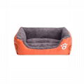 Wholesale Custom Luxury Soft Plush Warm Square Pet Bed Cushion Sofa Cat Dog Bed