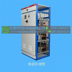 Low-Voltage capacitance compensation cabinet.