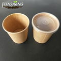 Compostable Disposable Paper Cup for Coffee with Lid