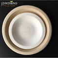 Disposable Sugarcane Bagasse Pulp Paper Round Plate 1