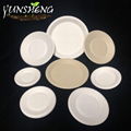Disposable Sugarcane Bagasse Pulp Paper Round Plate 4