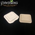 Disposable White Square Clamshell Paper Humburgar Box 5
