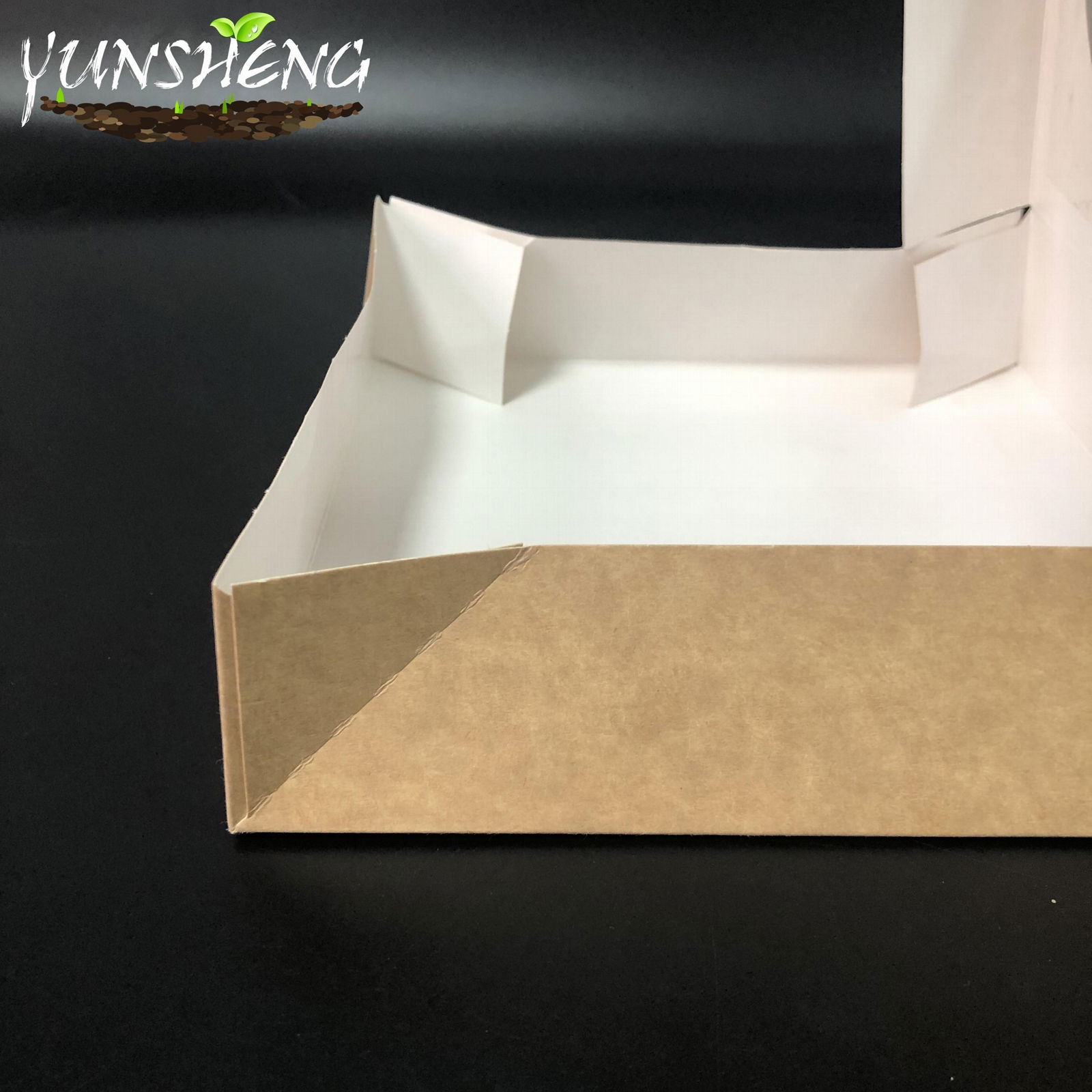 Compostable Kraft Paper Pie Boxes with Auto Pop-up and Displaying Window 5