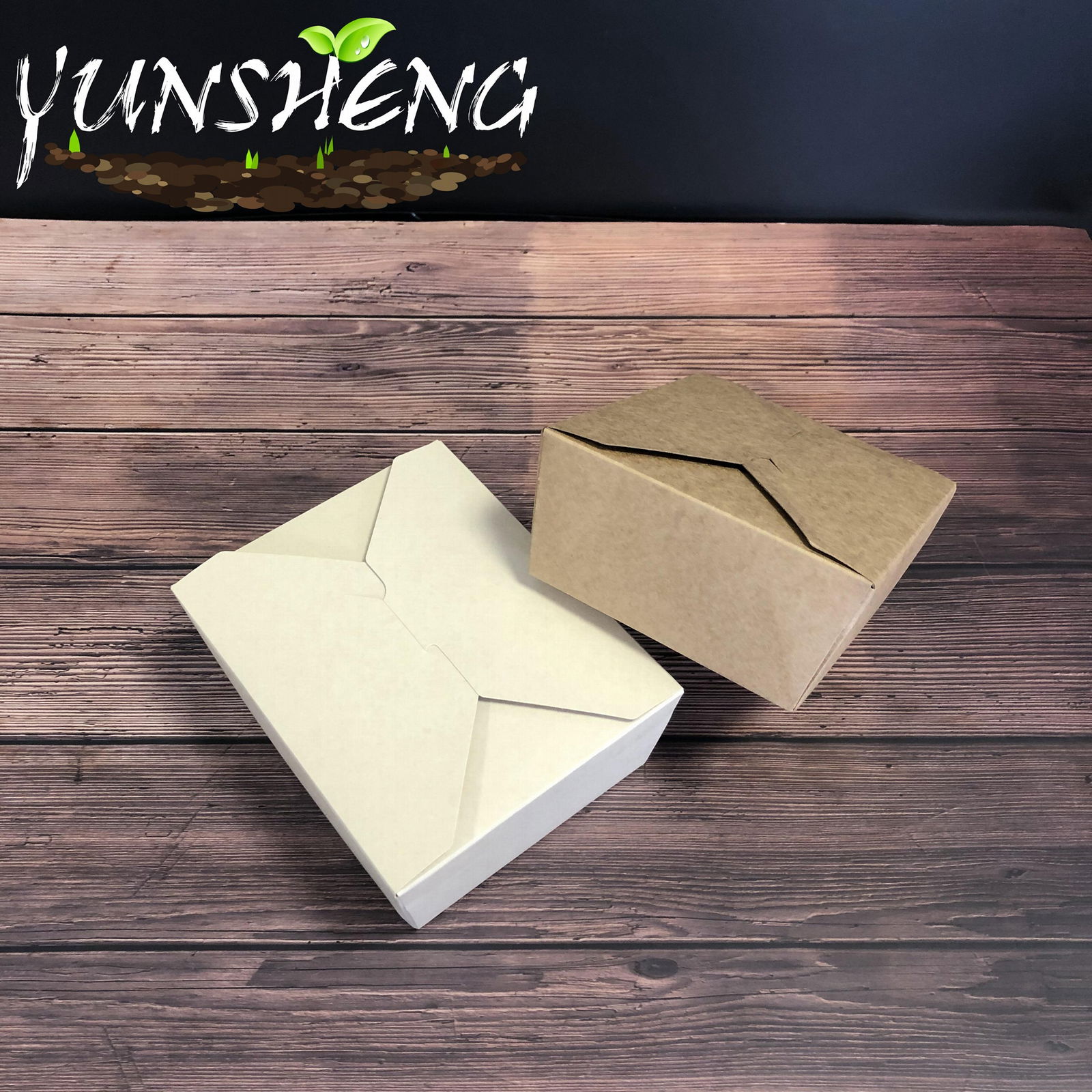 Degradable Wholesale Customized Brown Cardboard Paper Folding Box 2