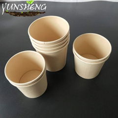 Customized Compostable Disposable Kraft Paper Beverage Cup
