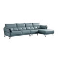 Minimalist leather corner sofa  1