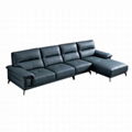 Modern half L shape leather sofa