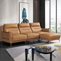 Brown  cowhide  leather sofa 3