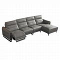 Top grain corner recliner sofa 1