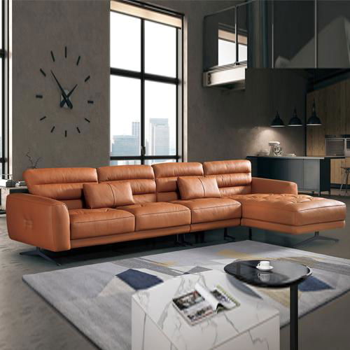 Italy style leather sofa set  3