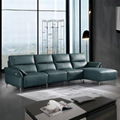 L shape recliner sofa