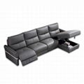 Grey Corner recliner sofa