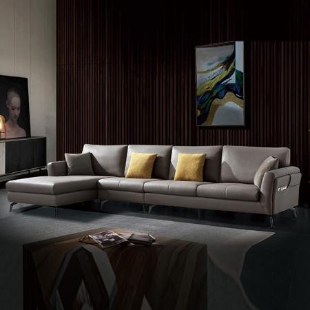 Minimalism  leather corner sofa   2
