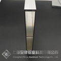 铝合金日字型方管定制木纹转印日字型扁管加工空心矩形管