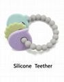 Teething Ring Silicone Soft Toy Customized Item Style Color for babys 1