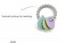 Teething Ring Silicone Soft Toy Customized Item Style Color for babys 4