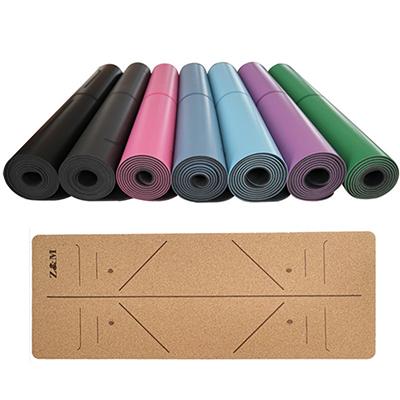 Eco friendly custom printing logo natural rubber PU yoga mat 4