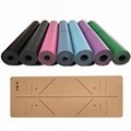 Eco friendly custom printing logo natural rubber PU yoga mat 4