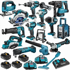 Makitas DLX1503PT 18V 5.0Ah Li-ion Cordless Brushless 15pce Combo Kit