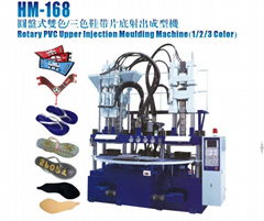 HM-168圓盤式雙色/三色鞋帶片底射出成型機