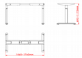 雙電機電動昇降桌 辦公桌昇降筆記本電腦桌昇降桌架 自由組合 3