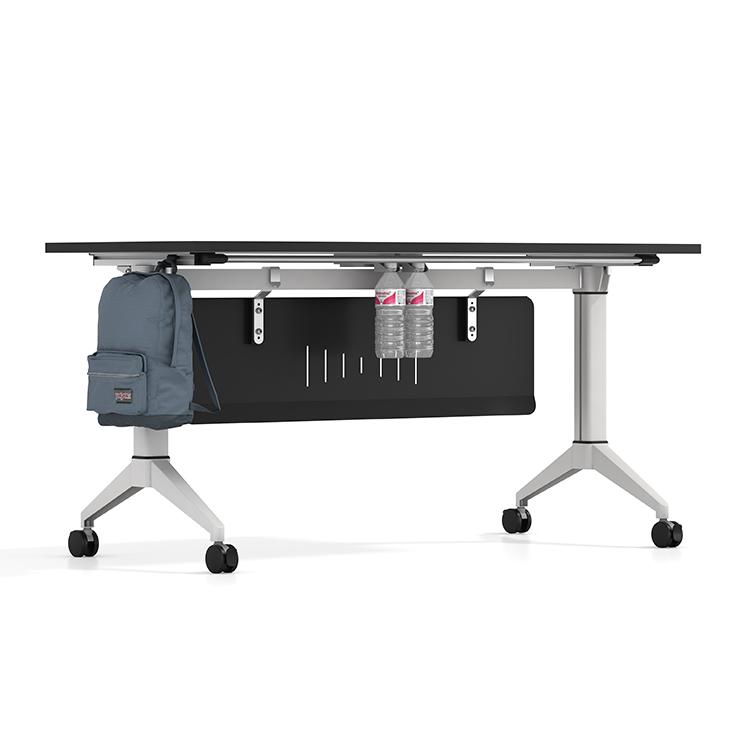 Folding table with casters mobile folding desk for training room ZD