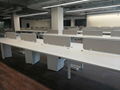 开放式办公室对座位工作站钢木结合办公桌 3