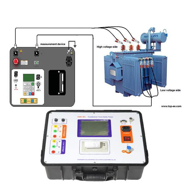 single phase and three phase transformer turns ratio TTR tester