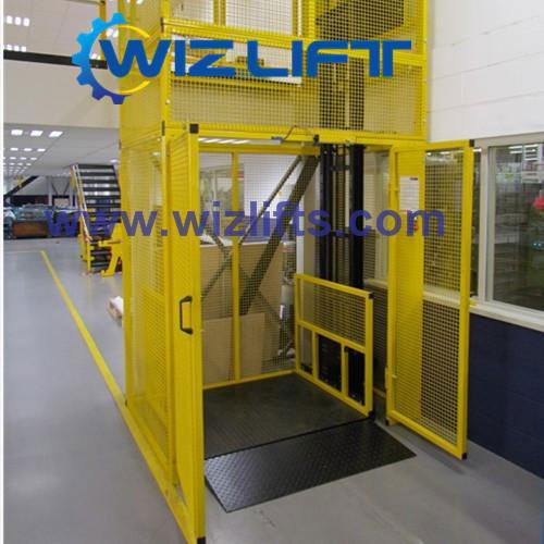 WIZ Hydraulic Cargo Lift with Safety Enclosure