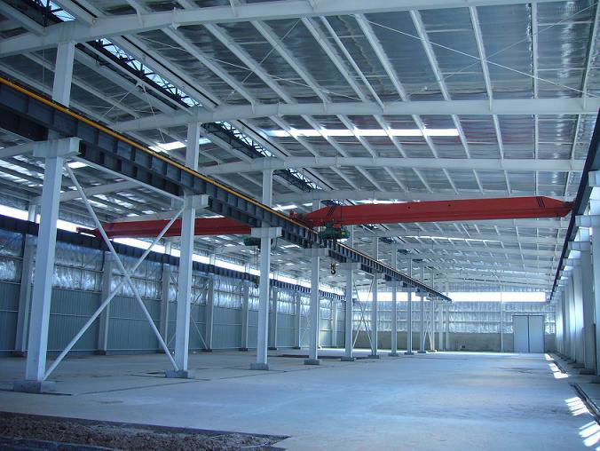 Galvanized Steel Structure Warehouse large span workshop prefabricated building 