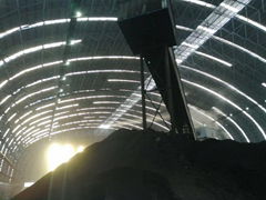 prefab steel structure space frame light steel coal storage grid structure