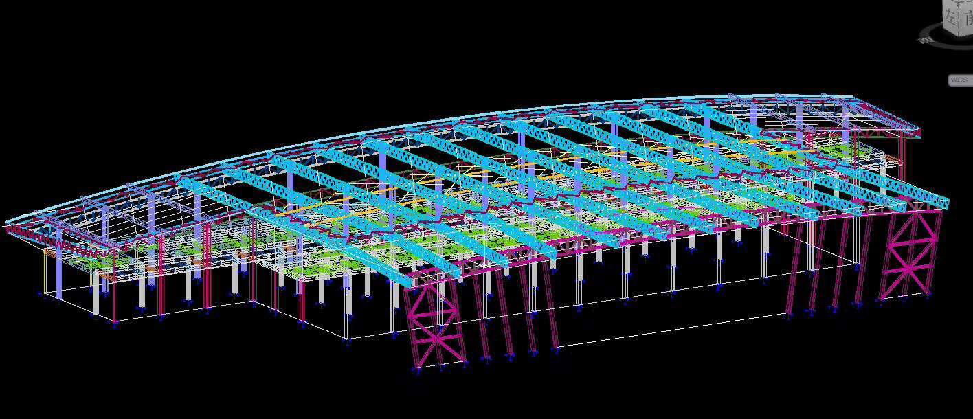 Hot Dip Galvanized Steel Structure airport  Steel Space Frame