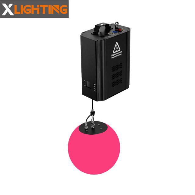 Led kinetic lights systems lifting rgb color ball dmx winch stage light  3