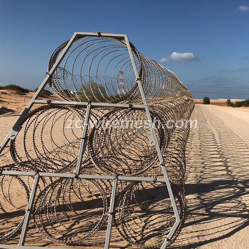 Razor Wire Mobile Security Barrier System