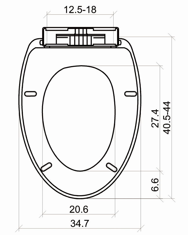 New Style New Design Matreial WC Plastic Toilet Seat Cover 3