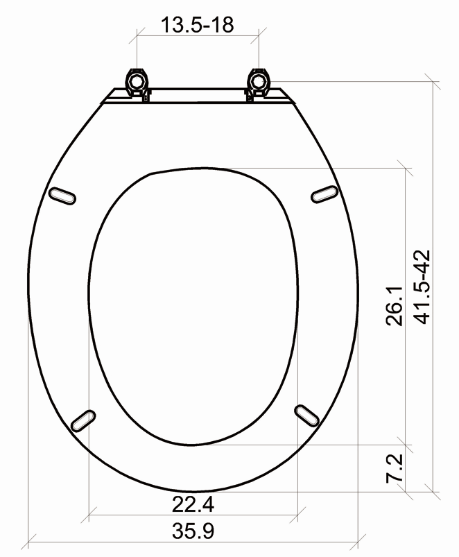 PP Matreial MT850C WC Plastic Toilet Seat Cover 5