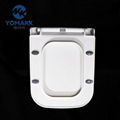 Europe style square shape open front toilet seat cover