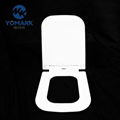 Europe style square shape open front toilet seat cover 3